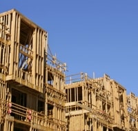 New Construction Framing of Luxury Apartments Houston