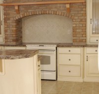 Remodel of Kitchen with Brick and Tile Houston