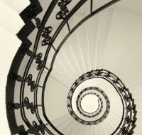 Detailed Ornamental Iron Circular Staircase