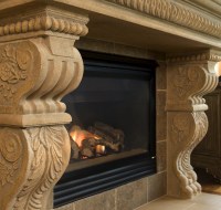 Stone Fireplace Mantel Houston