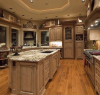 Natural Finished Piney Cabinets Remodel Houston Tx