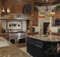 Viking Oven Cook Top Kitchen Maple Birch Cabinets Houston