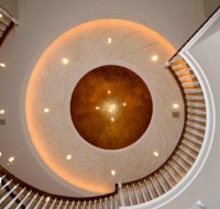 New Construction Foyer Dome Ceiling Houston