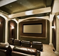 Home Theatre Remodeling of Luxury Home Houston