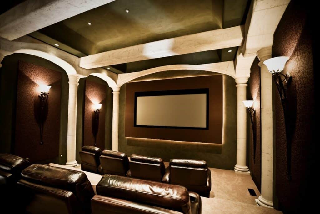 Modern Luxury House Screening Room