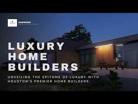 Architectural home design by Marwood Construction Houston