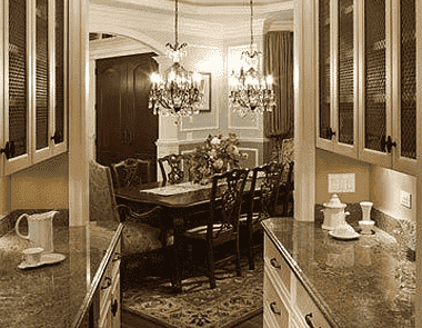 Outdoor entertainment area in a Houston luxury