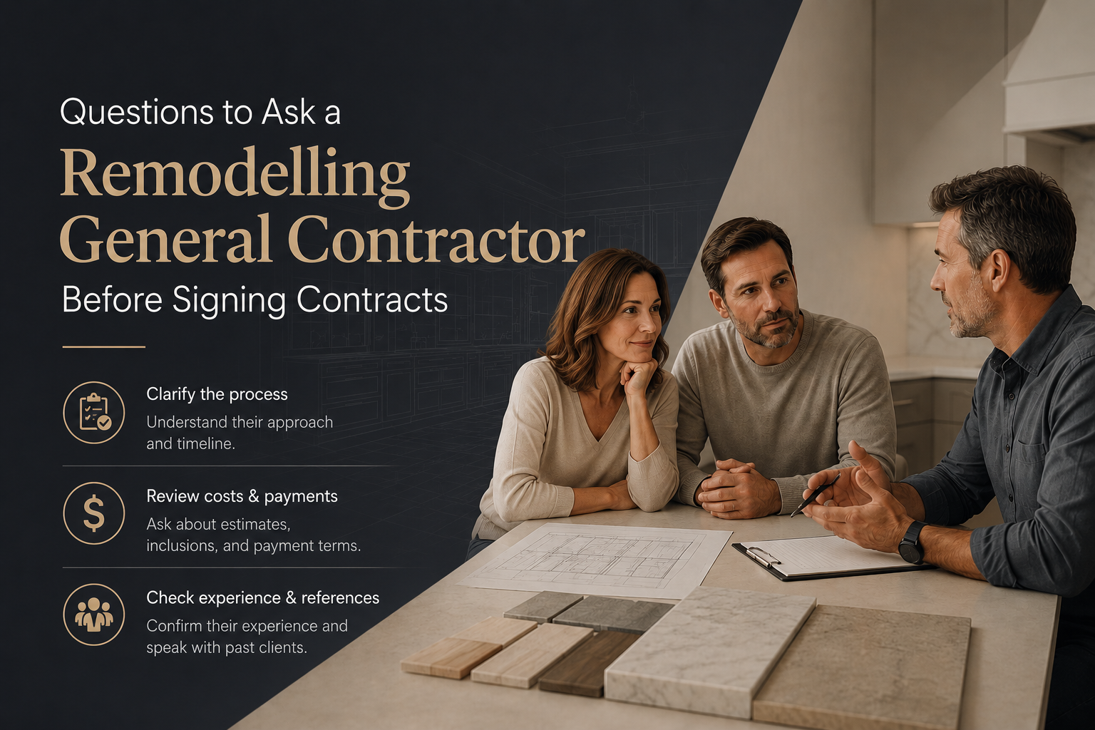 Questions to Ask a General Contractor Remodeling Near Me Before Signing Contracts