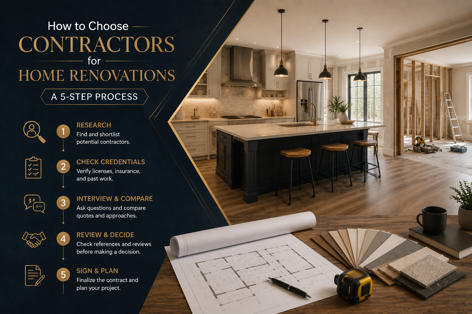 How to Choose Contractors for Home Renovations: A 5-Step Process