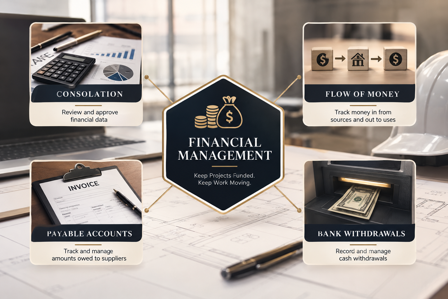 Financial Management: Consolation, Flow of Money, Payable Accounts, and Bank Withdrawals