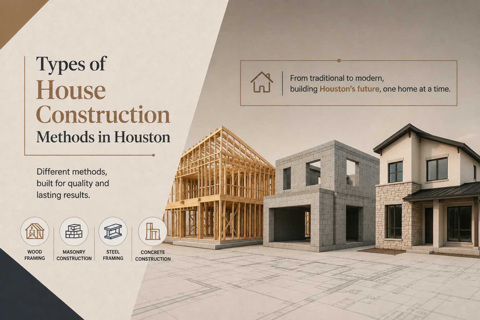 Types of House Construction Methods in Houston
