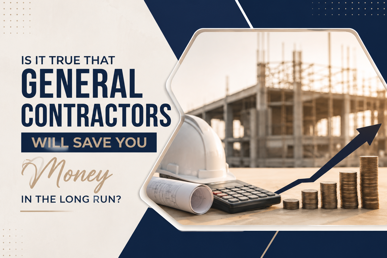 Is it true that general contractors will save you money in the long run?