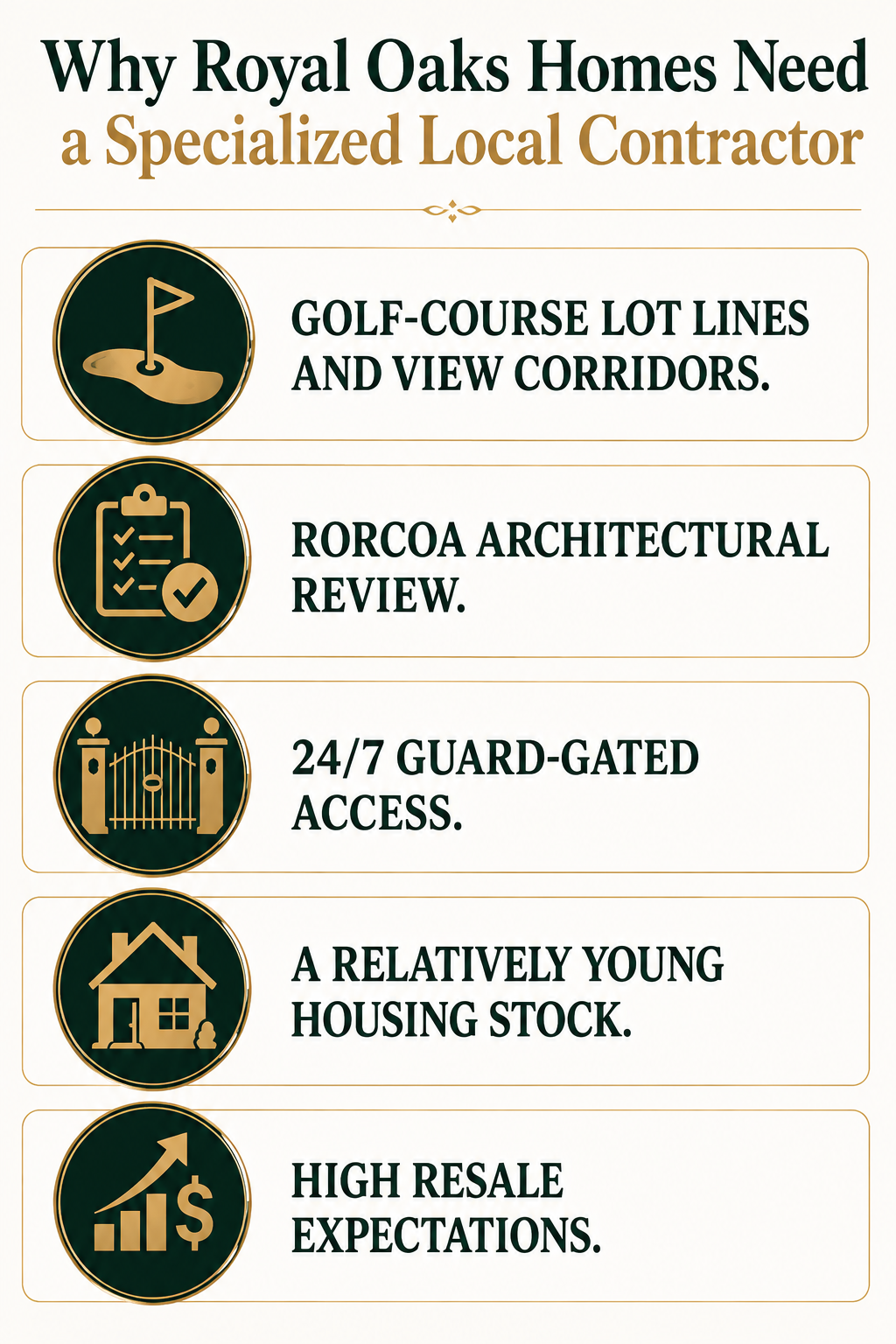 Specialized Local Contractors in Royal Oaks