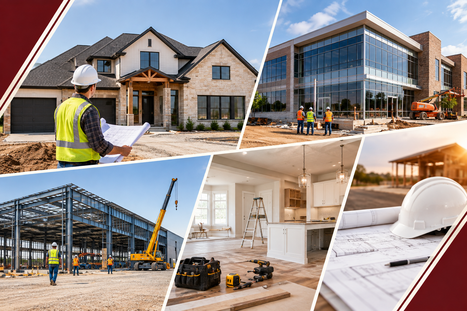 What are common types of general contractors?