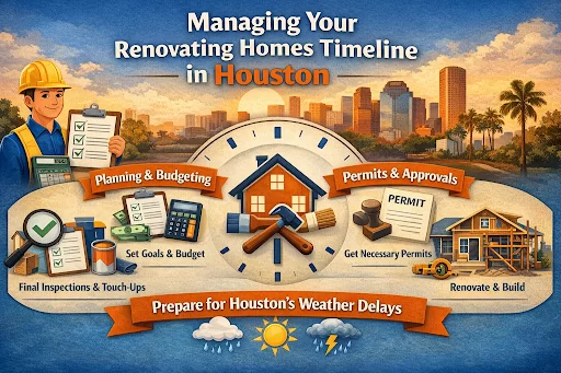 Managing Your Renovating Homes Timeline in Houston