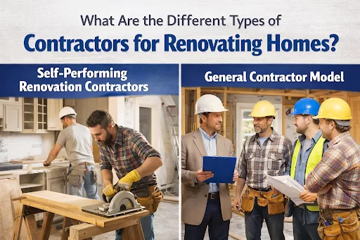 Types of Contractors for Renovating Homes