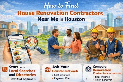 How to Find House Renovation Contractors Near Me in Houston