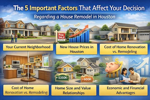 Key factors for Houston house remodel