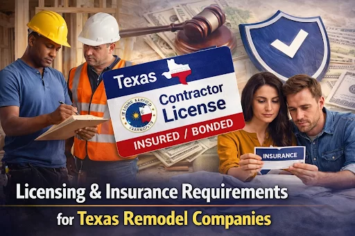 Licensing & Insurance Requirements for Texas Remodel Companies