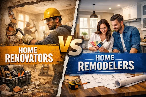 Home Renovators vs. Home Remodelers