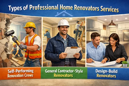 Types of Professional Home Renovators Services