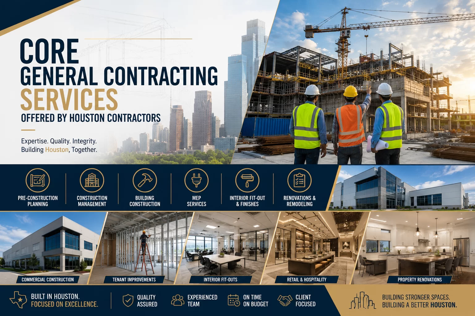 Core General Contracting Services Offered by Houston Contractors