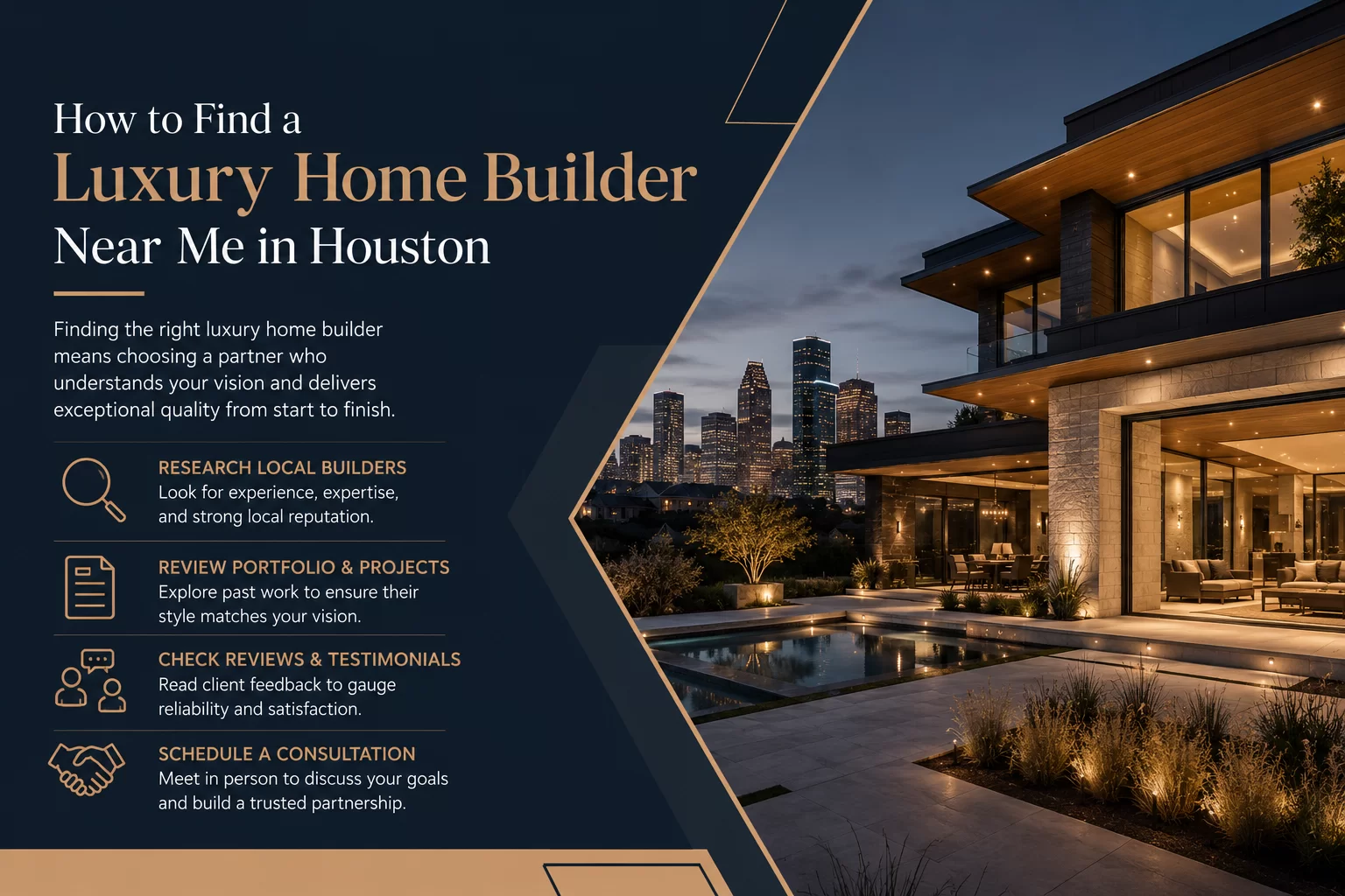 How to Find a Luxury Home Builder Near Me in Houston