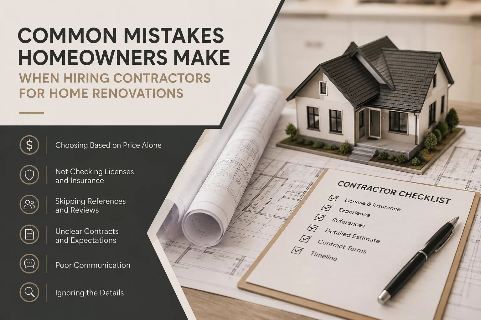 Common Mistakes Homeowners Make When Hiring Contractors for Home Renovations