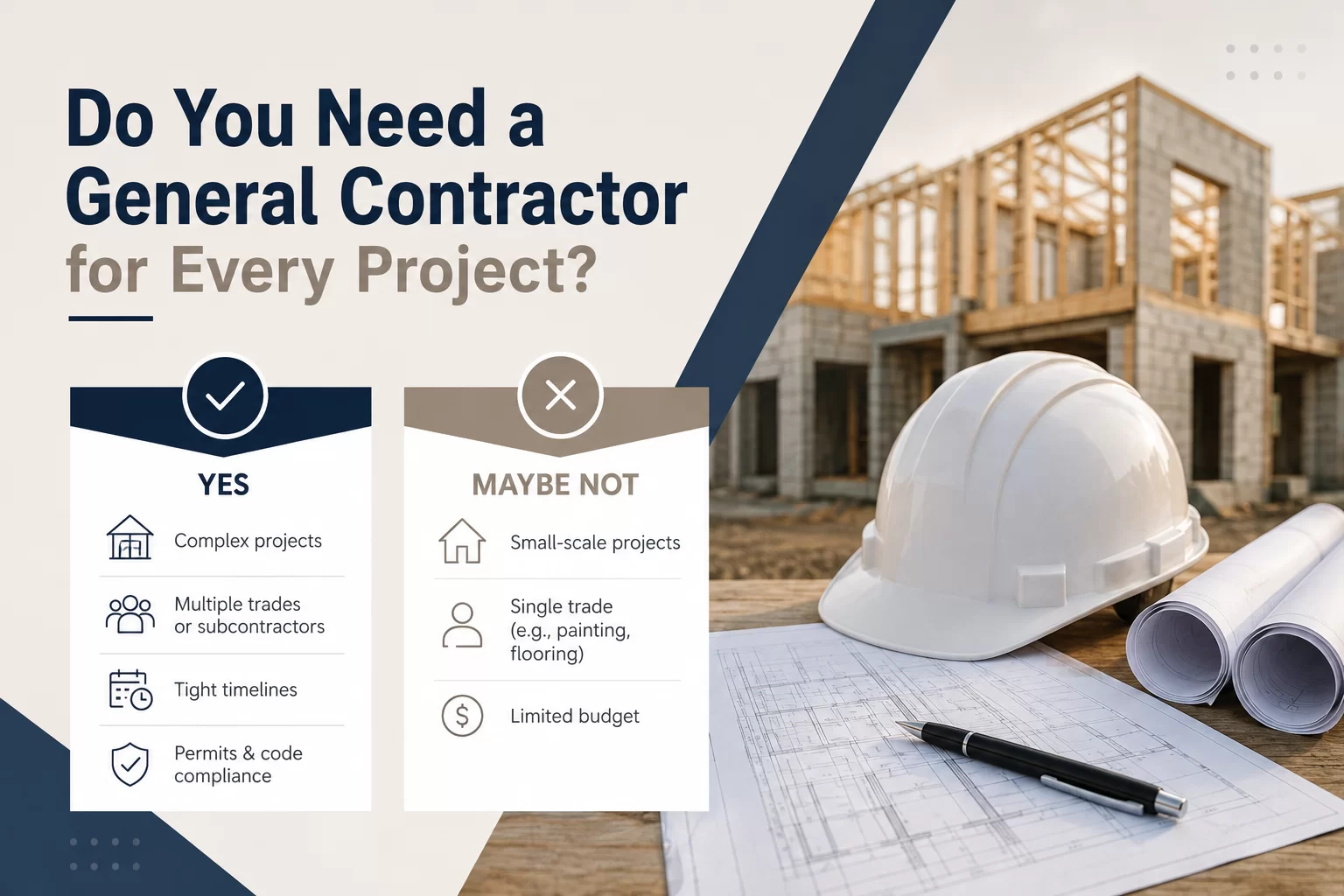 Do You Need a General Contractor for Every Project?