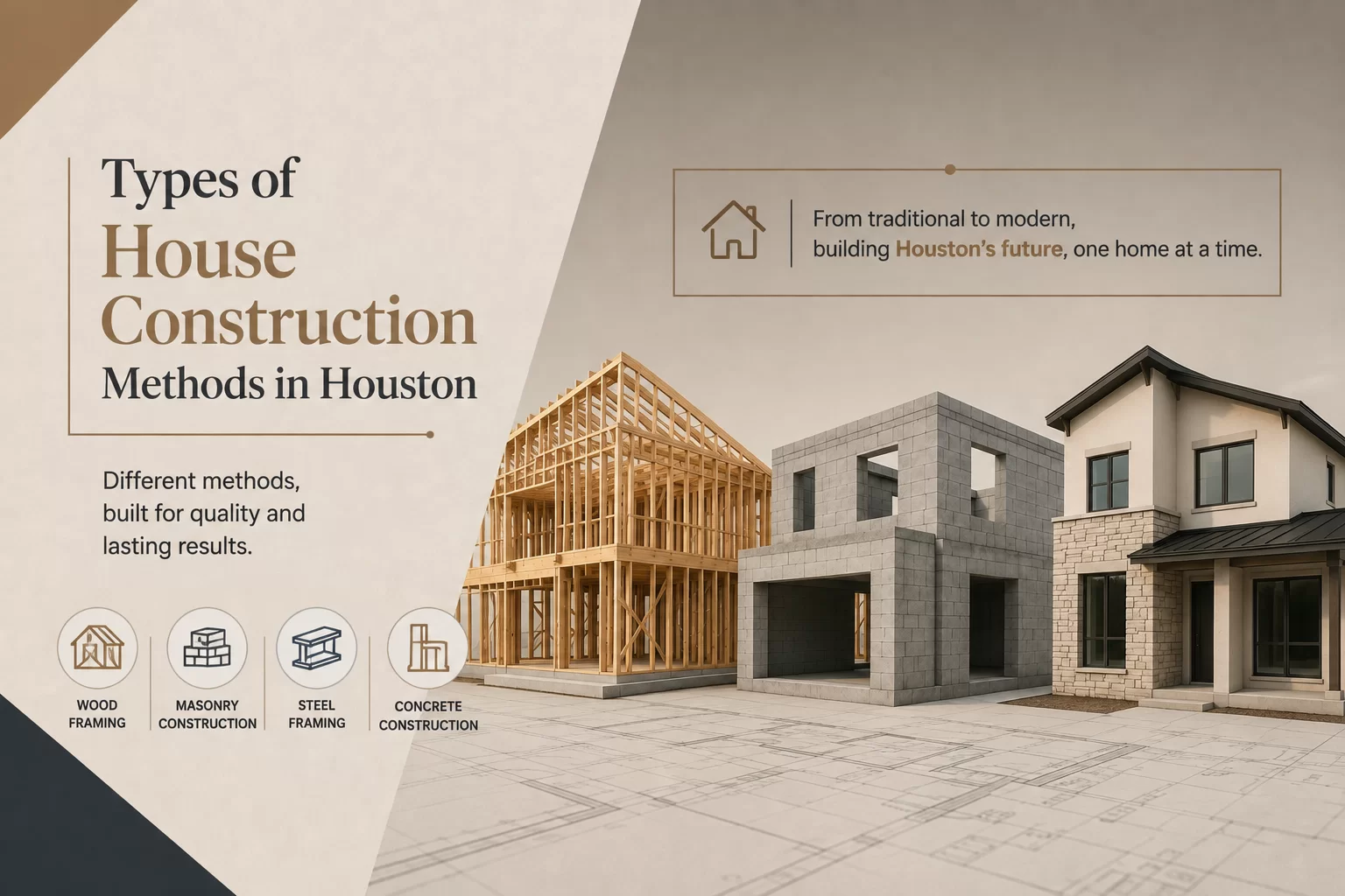 Types of House Construction Methods in Houston