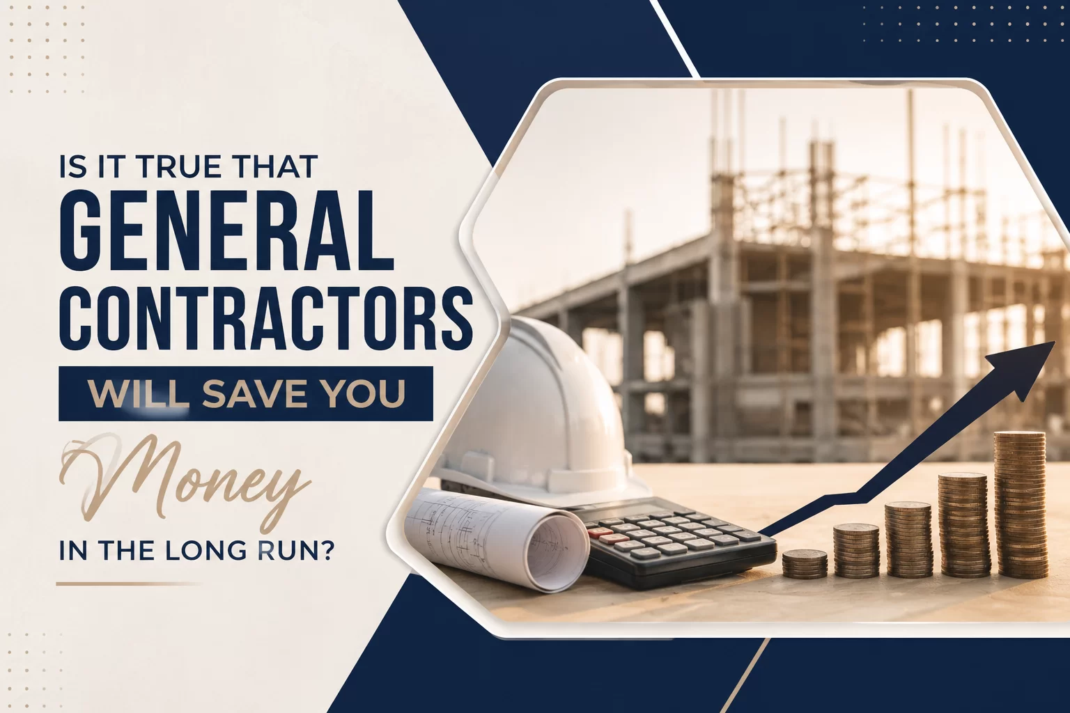 Is it true that general contractors will save you money in the long run?