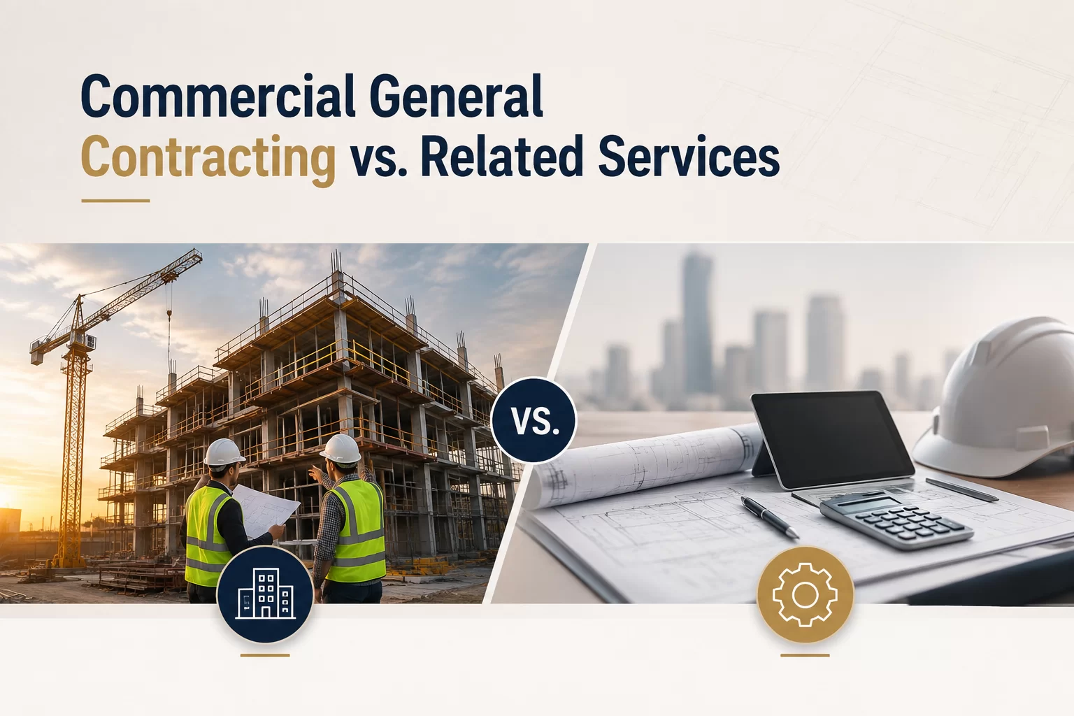 Commercial General Contracting vs. Related Services