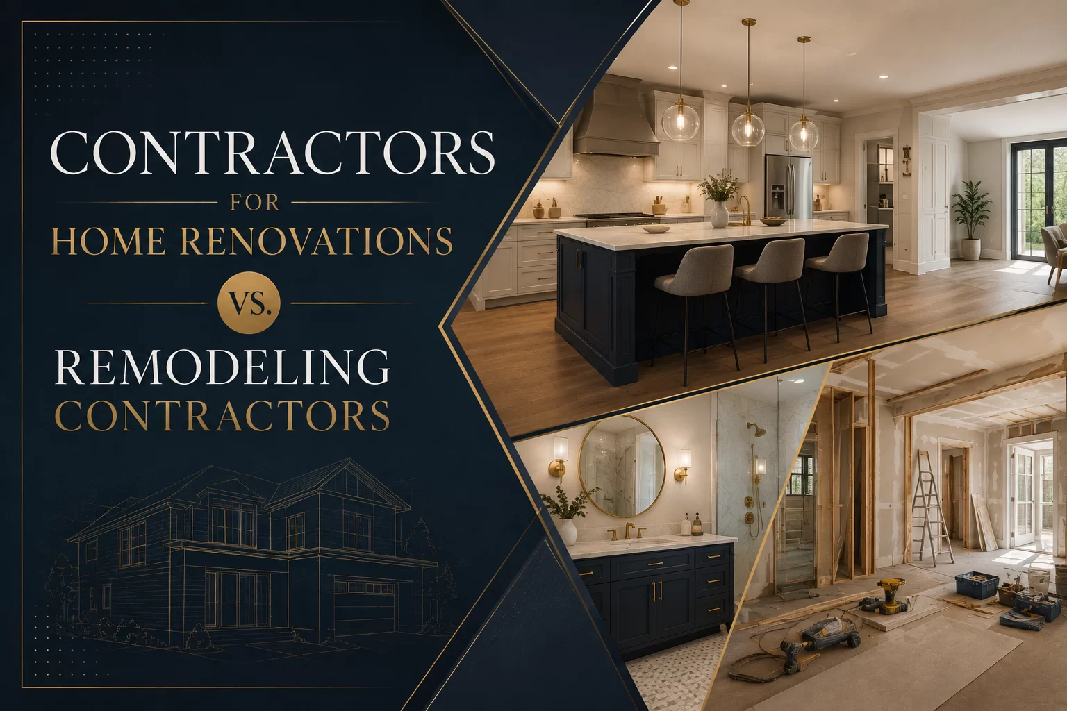 Contractors for Home Renovations vs. Remodeling Contractors