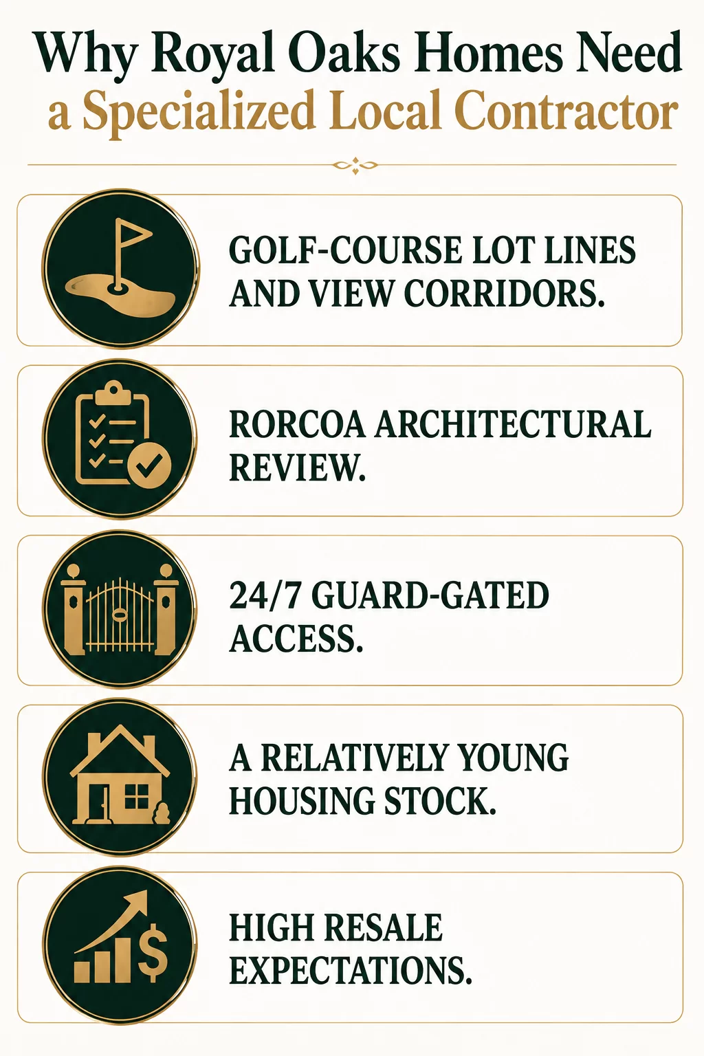 Specialized Local Contractors in Royal Oaks